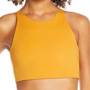 Girlfriend Collective Topanga Bra in Honey, S